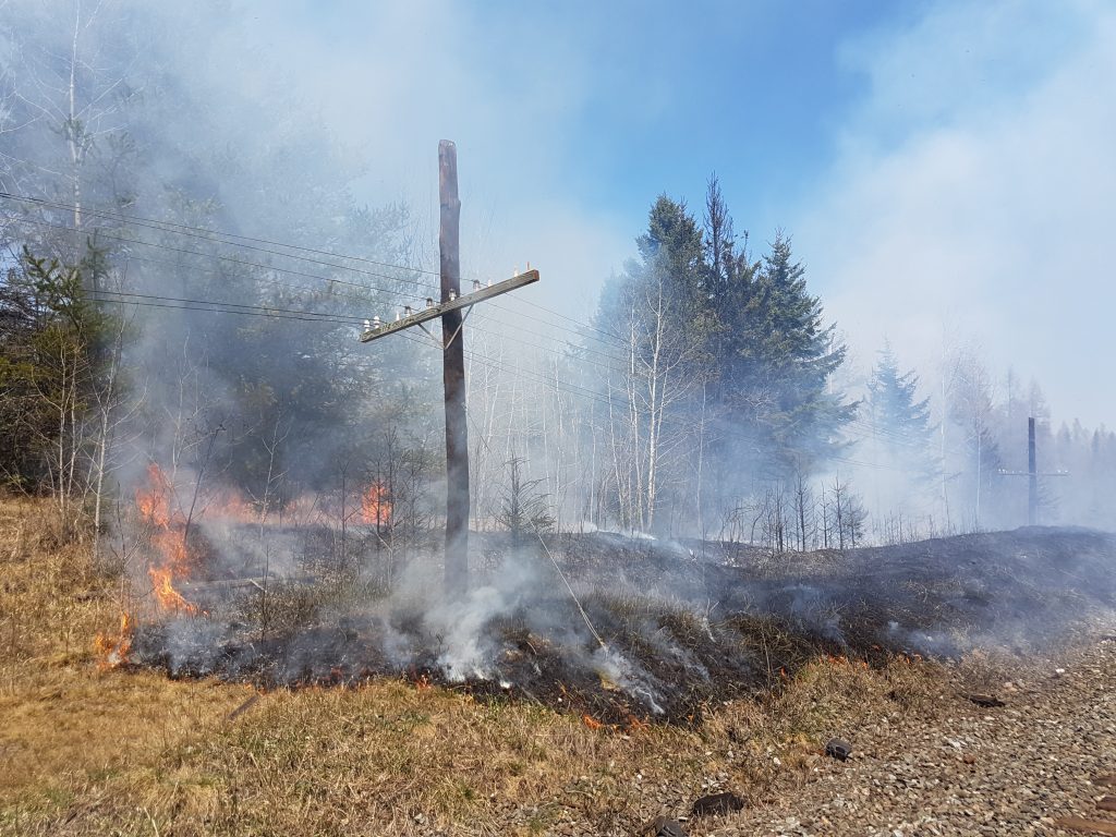 Grass fire at McKenzie